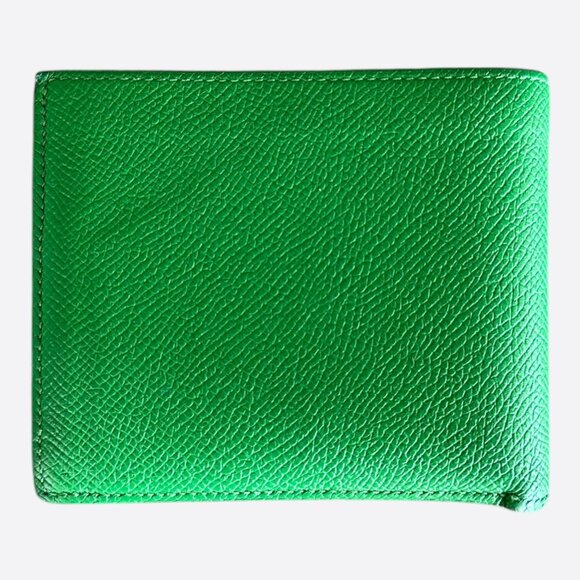 Hermes Green Togo Citizen Twill Compact Wallet - Picture 2 of 3